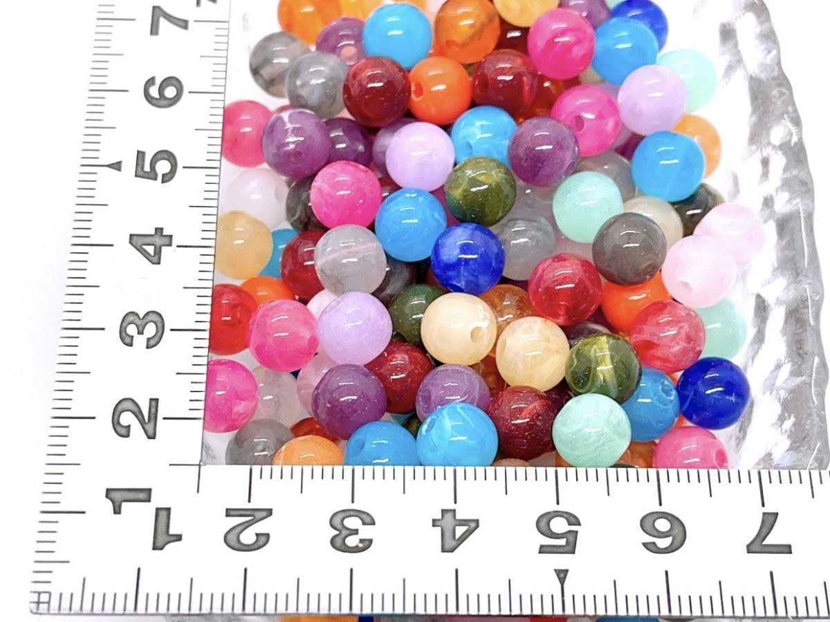 1 jpy ~. postage 84 jpy! including in a package OK! reservation 2 week **[8.]* hand made accessory * acrylic fiber * glass beads * colorful mix color *50 piece *