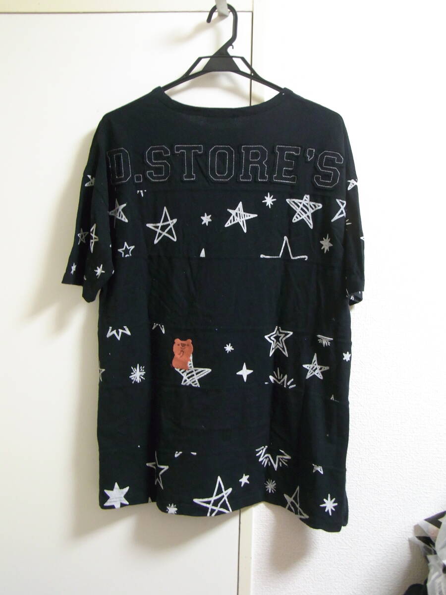 ◆◇ドラッグストアーズ 黒、星切り替えTシャツ◇◆の画像4