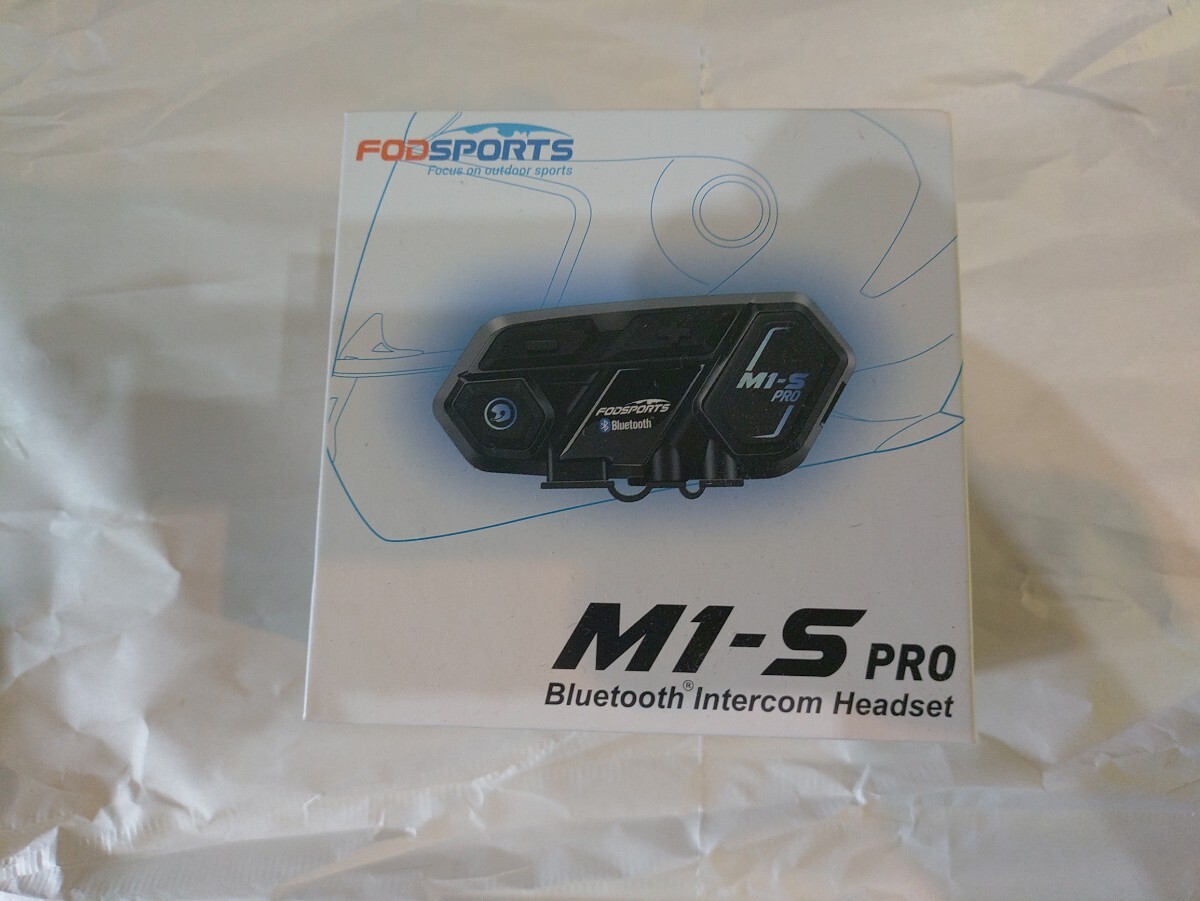 FODSPORTS M1-S Pro インカム 最大8人同時通話 Bluetoothインカム バイク用インカム ヘルメット ヘッドセット FODSPORTS の画像1