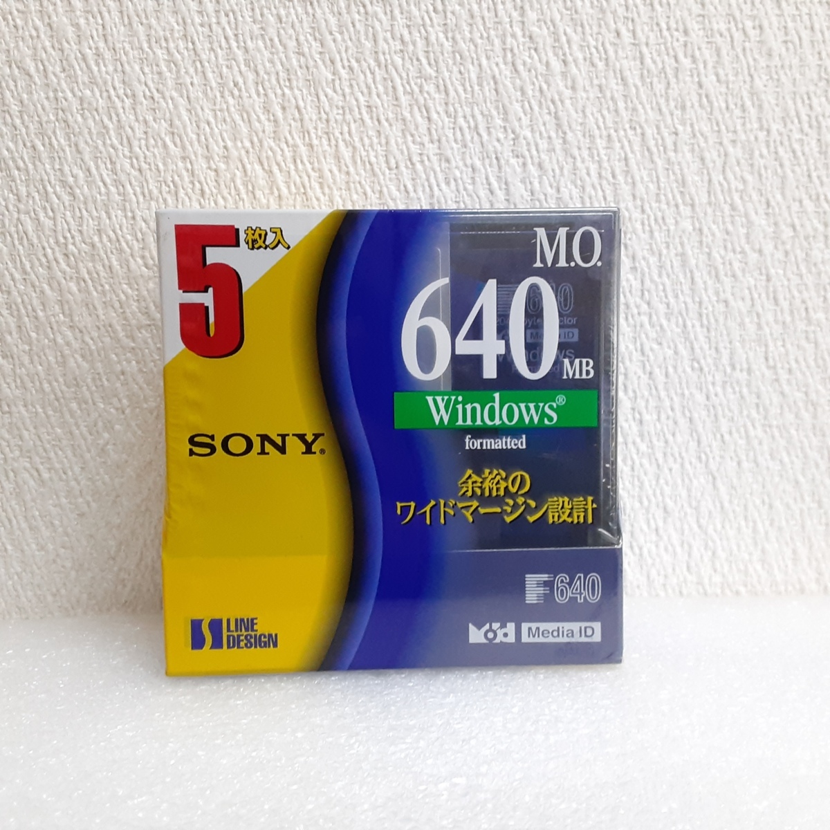 SONY / ソニー 3.5型 光磁気ディスク MO 640MB 5枚パック  5EDM-640CDF 【未使用・中古品】Y178-2の画像2