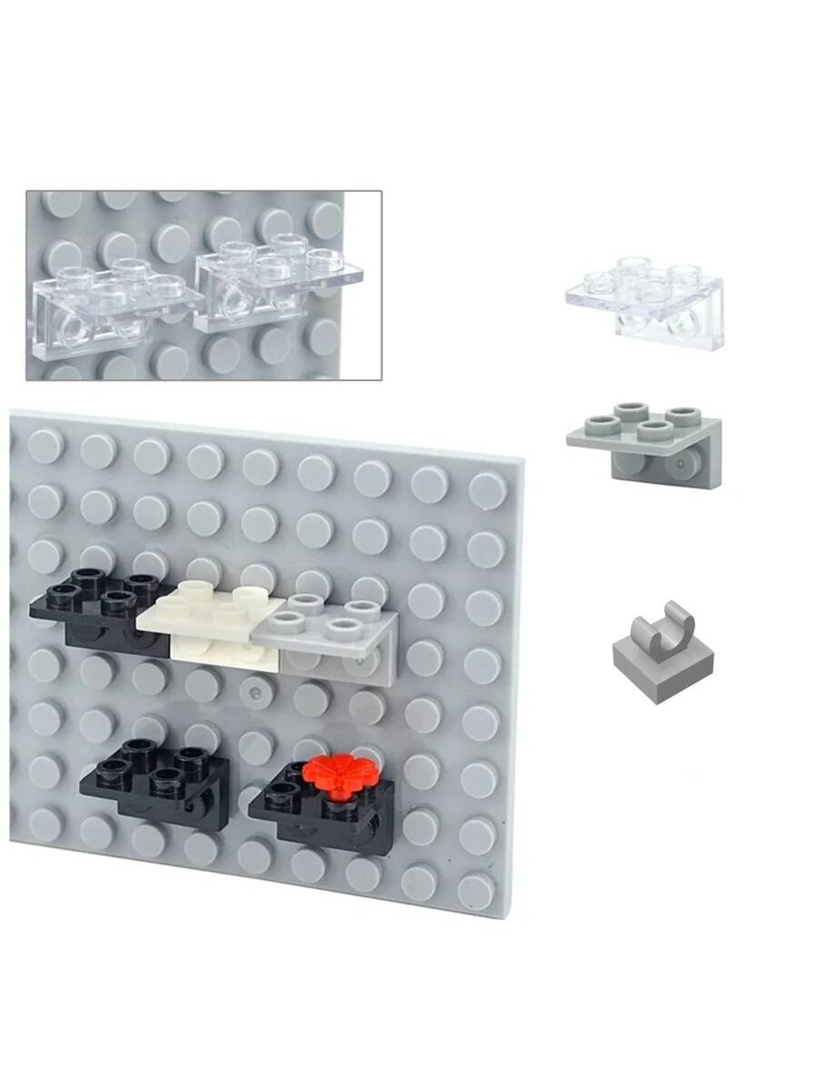 簡単ディスプレイセット　LEGO互換　匿名配送　レゴブロック　プレート　ライトグレー　インテリア 16*16　透明　送料無料_画像5