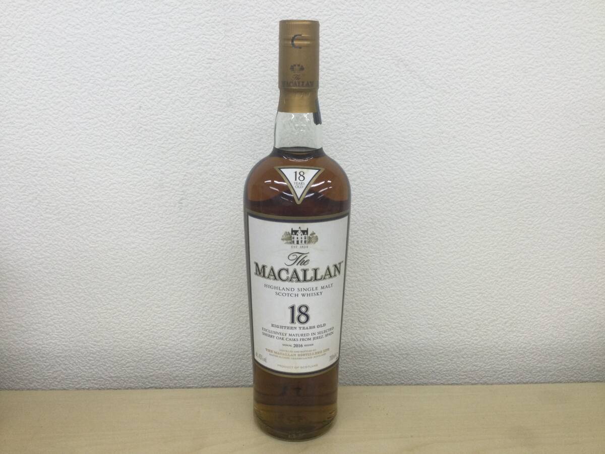 マッカラン　MACALLAN 18年　マッカラン18 サントリー正規物　2016年　新品です。_画像1