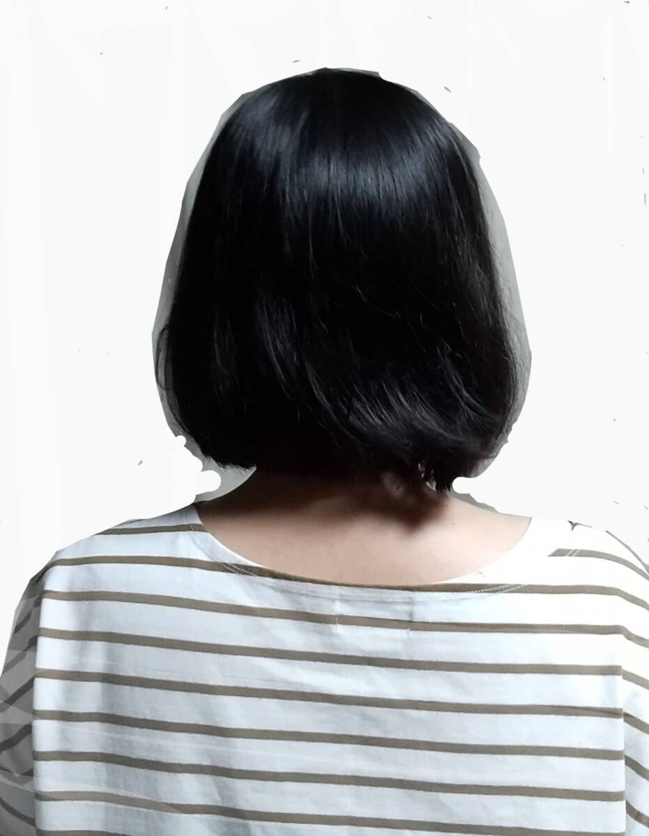 髪の毛 日本人女性 約40センチ エクステ ヘアドネーション