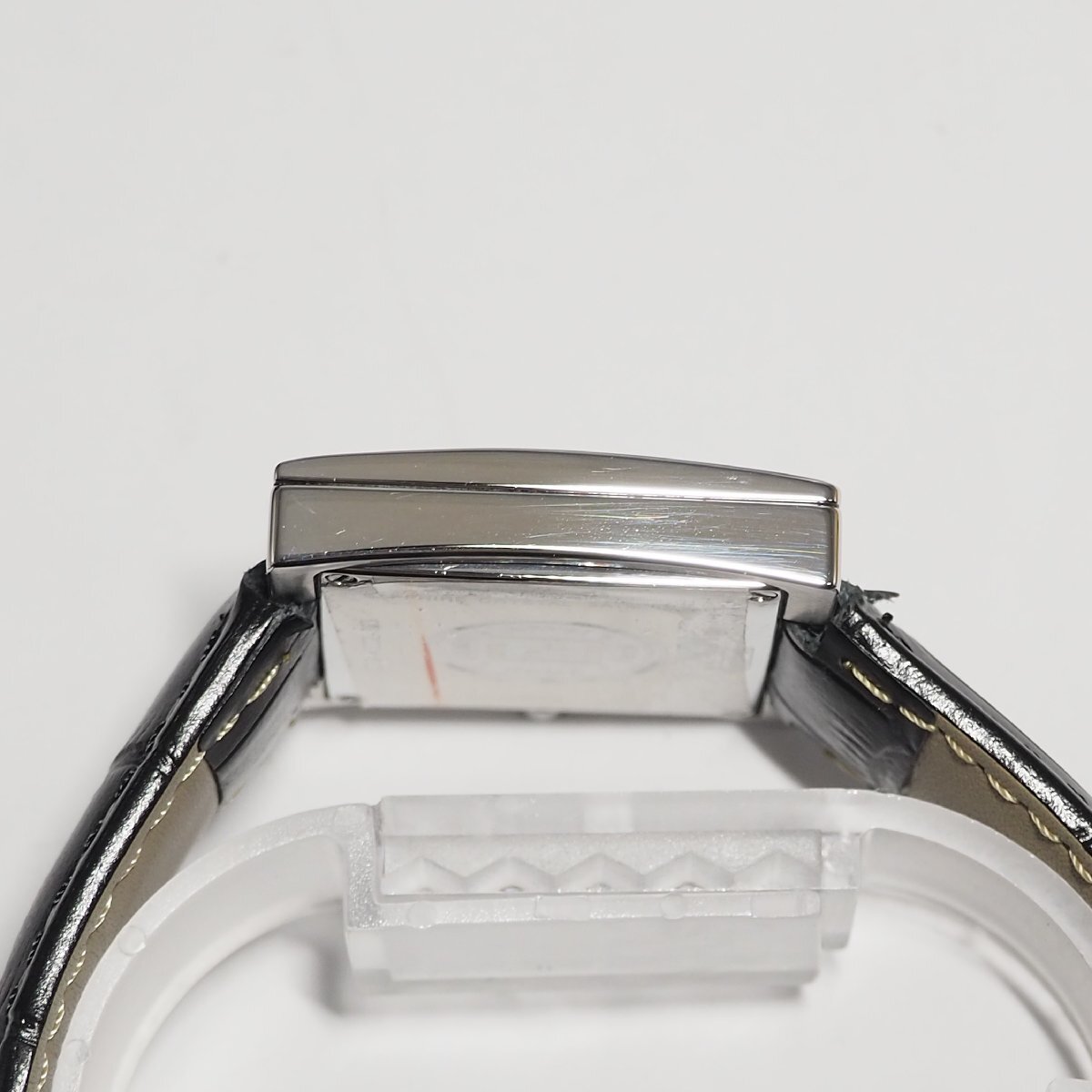 フェンディ FENDI フェンディマニア 革ベルト メンズ 腕時計 シルバー C358_画像6