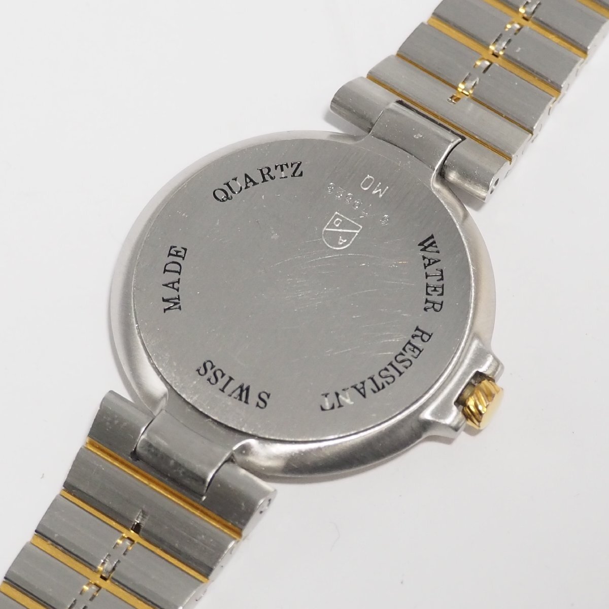 ダンヒル Dunhill 12Pダイヤ クォーツ腕時計 ゴールド+シルバーコンビ C395 中古_画像9
