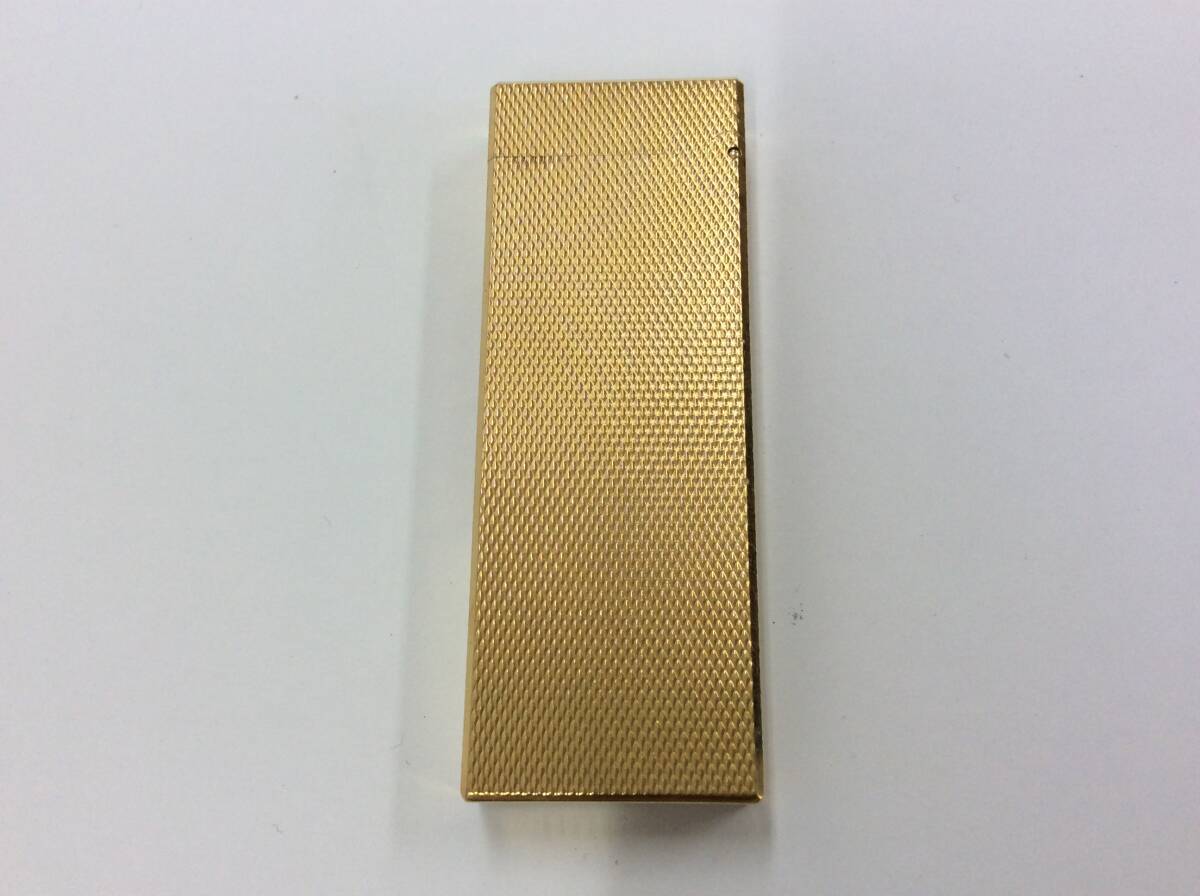 ■4268 Dunhill ダンヒル ライター PK4974 PAT PENDING ガス切れ ゴールドカラー 火花確認 喫煙具 タバコグッズの画像2