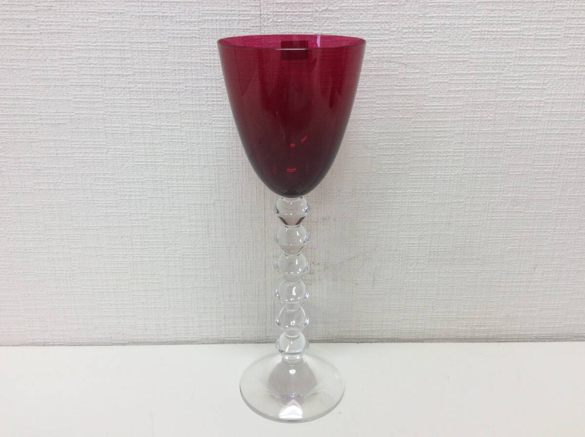 ■4810 バカラ Baccarat ワイングラス ベガ フォルテッシモ 赤系 ブランド 洋食器の画像3