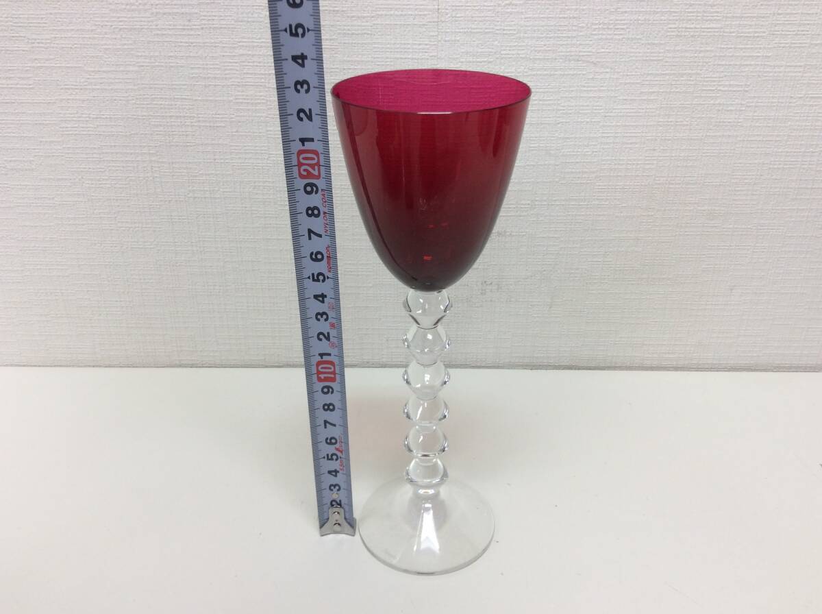 ■4810 バカラ Baccarat ワイングラス ベガ フォルテッシモ 赤系 ブランド 洋食器の画像8