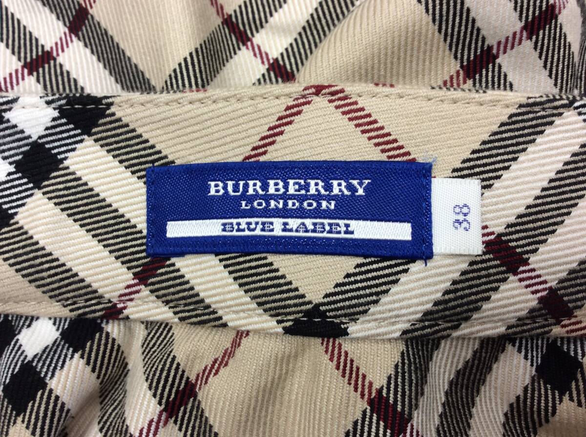 ■4762 BURBERRY バーバリー スカート 3点 ノバチェック BLUE LABEL ブルーレーベル レディース 綿100%の画像4