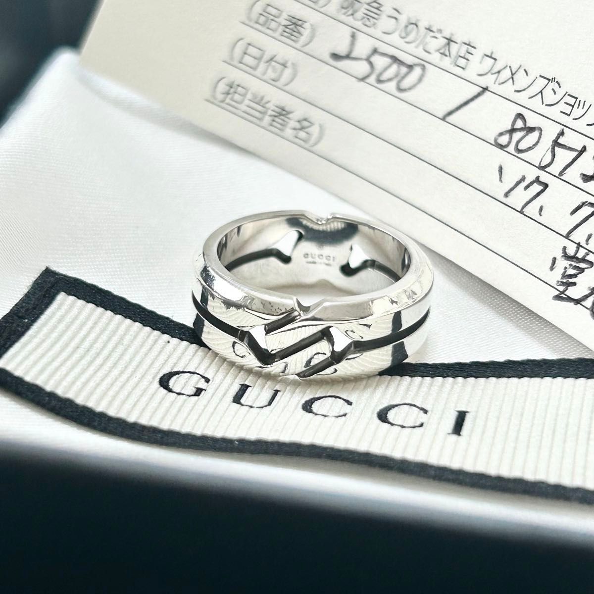 GUCCI グッチ ノット インフィニティ リング 10号 指輪 シルバー GUCCI グッチ ノット インフィニティ リング 10号 指輪 シルバー