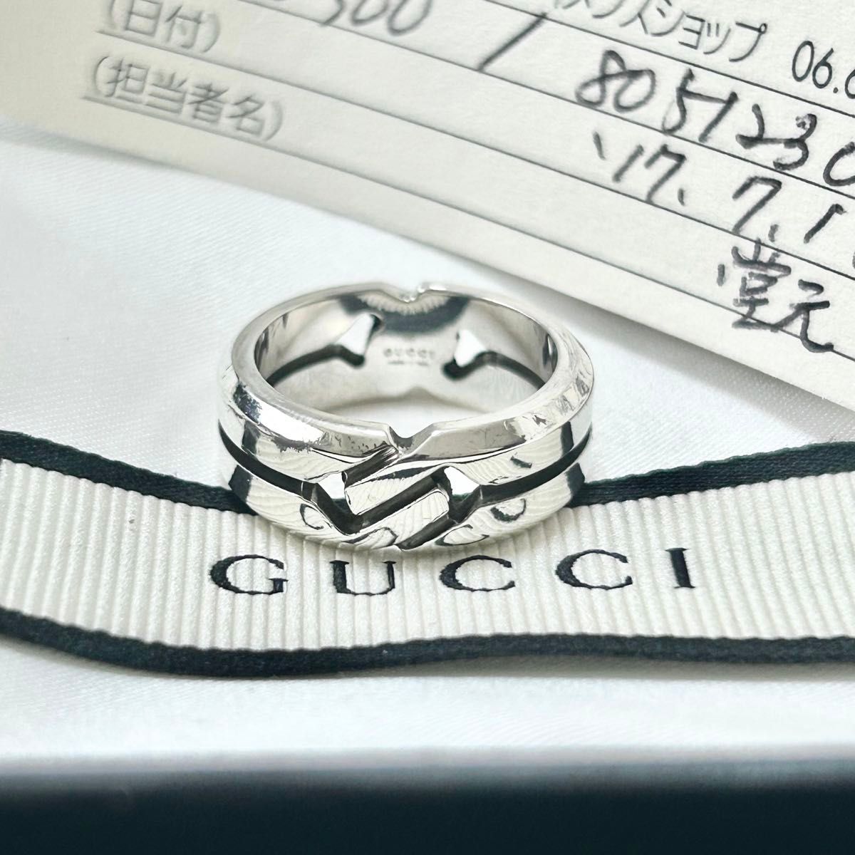 GUCCI グッチ ノット インフィニティ リング 10号 指輪 シルバー GUCCI グッチ ノット インフィニティ リング 10号 指輪 シルバー