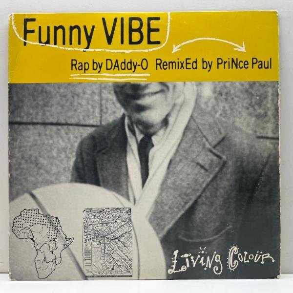 プロモ 12インチ USオリジナル LIVING COLOUR Funny Vibe ('89 Epic) CURTIS MAYFIELD／Superfly 使い ロッキンHIP-HOP_画像1