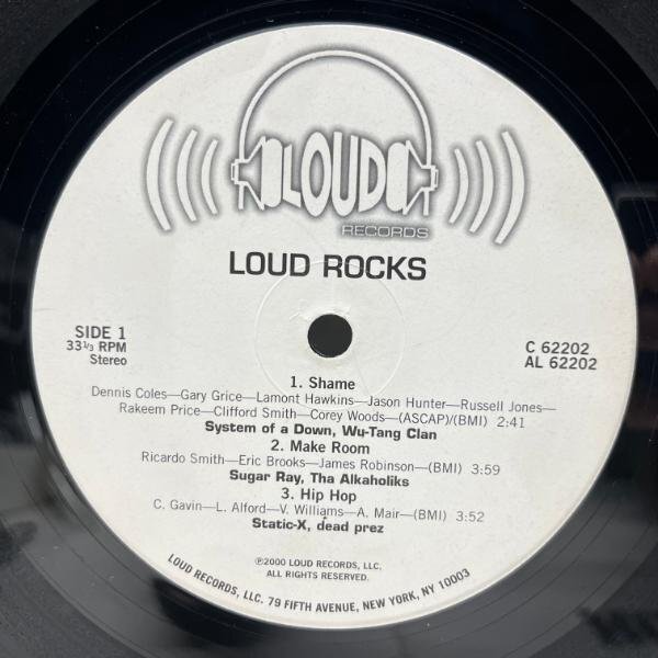 シュリンク付き!! 2LP 米 USオリジナル VARIOUS Loud Rocks ('00 Loud) Wu-Tang Clan, Black Sabbath 参加 Nu Metal コンピの画像3