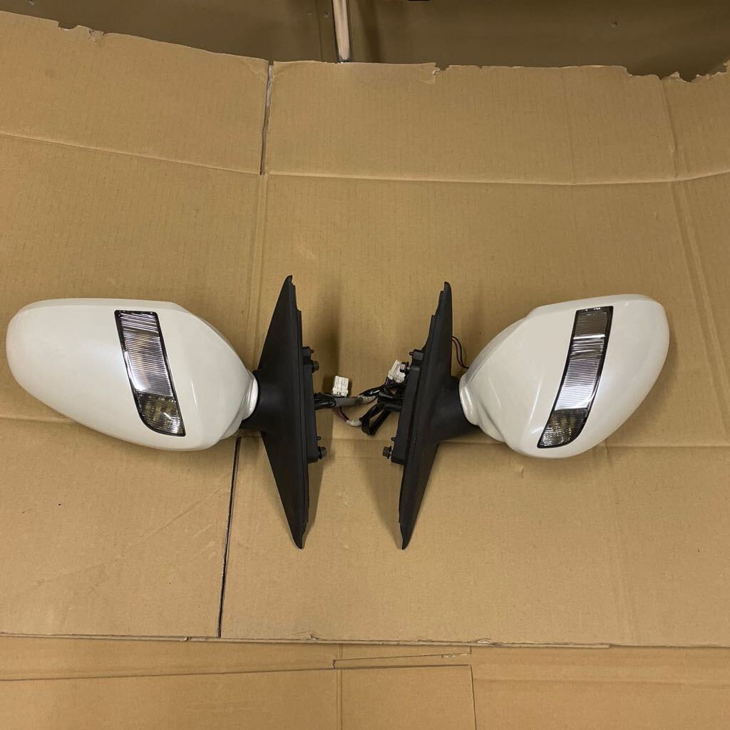 M35 Stagea previous term door mirror left right set turn signal with cover electric storage QX1