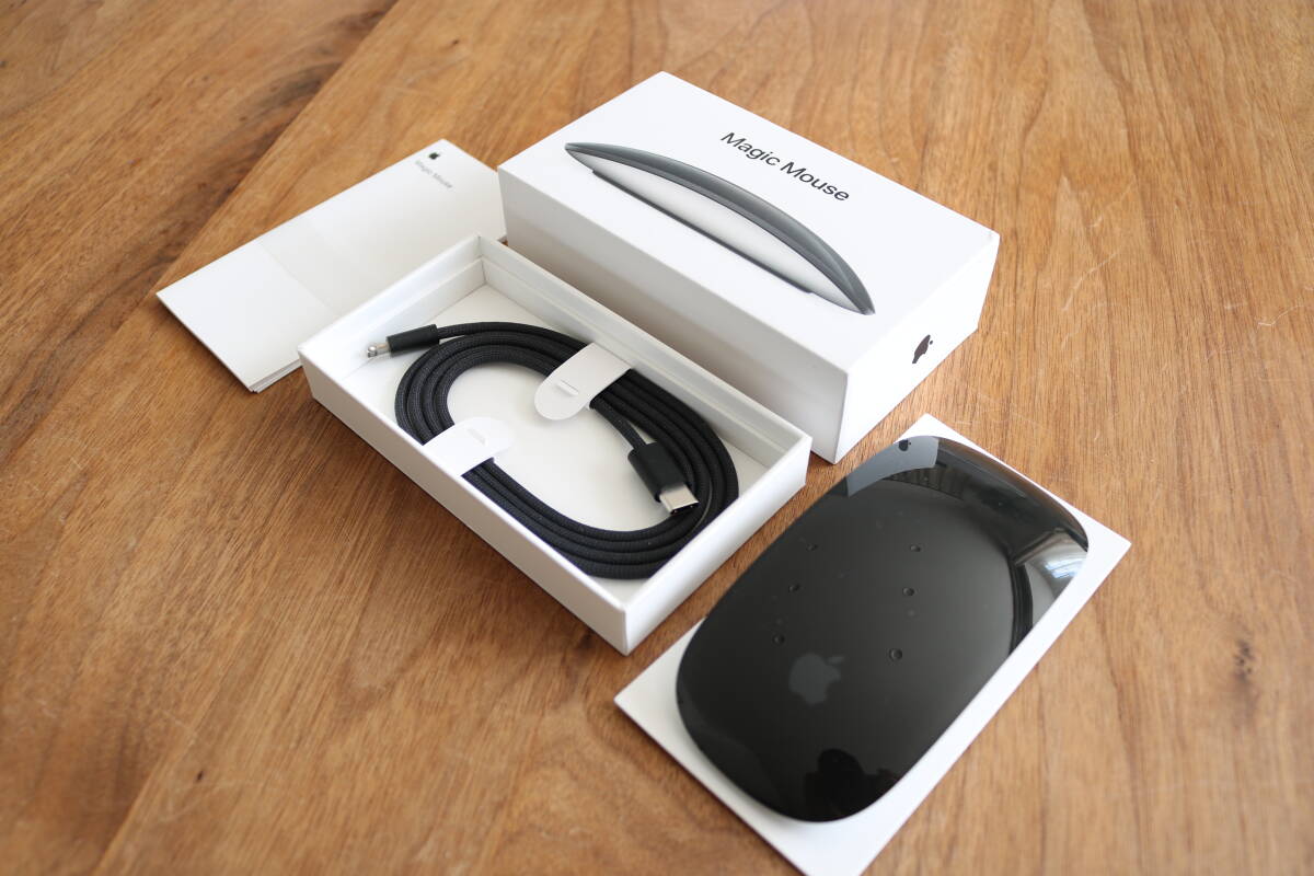 [Рядом с неиспользованной/текущей моделью] Apple Magic Mouse Mouse Black (Multi-Touch Compatible) Беспроводная модель A1657 Mmmq3j/A Magic Mouth Black