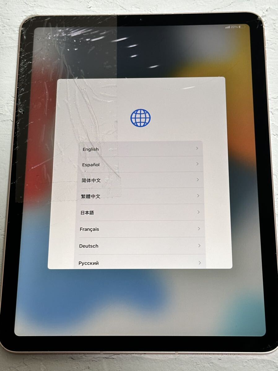 iPad Air 4世代 ローズゴールド 256GB セルラーモデル SIMフリー sku04の画像1