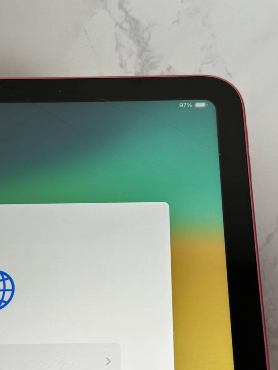 iPad 第10世代 Wi-Fiモデル 64GB ピンク 画面割れ sku24の画像7