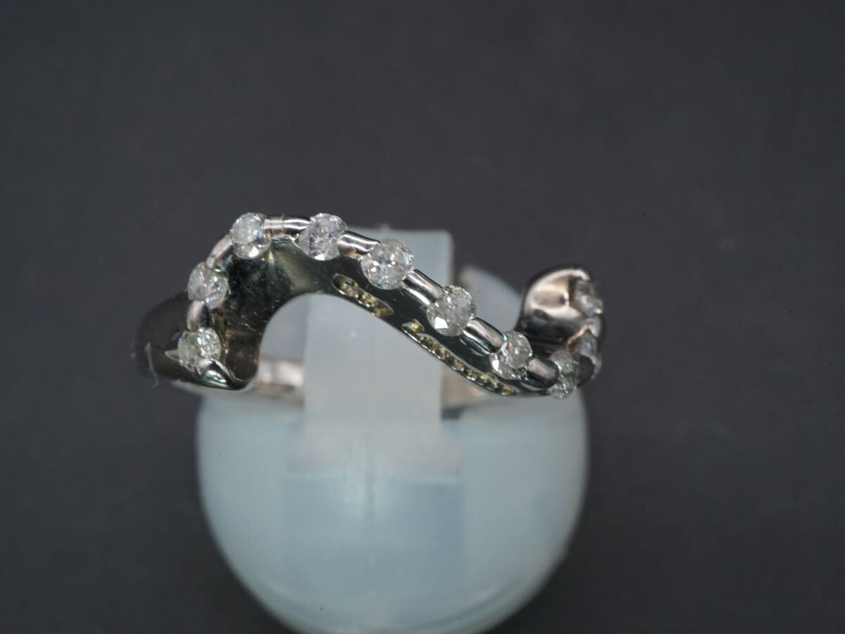 【440】12号 IEI ギラロッシュ SILVER シルバー 925 ダイヤモンド 0.3ct TIA_画像2