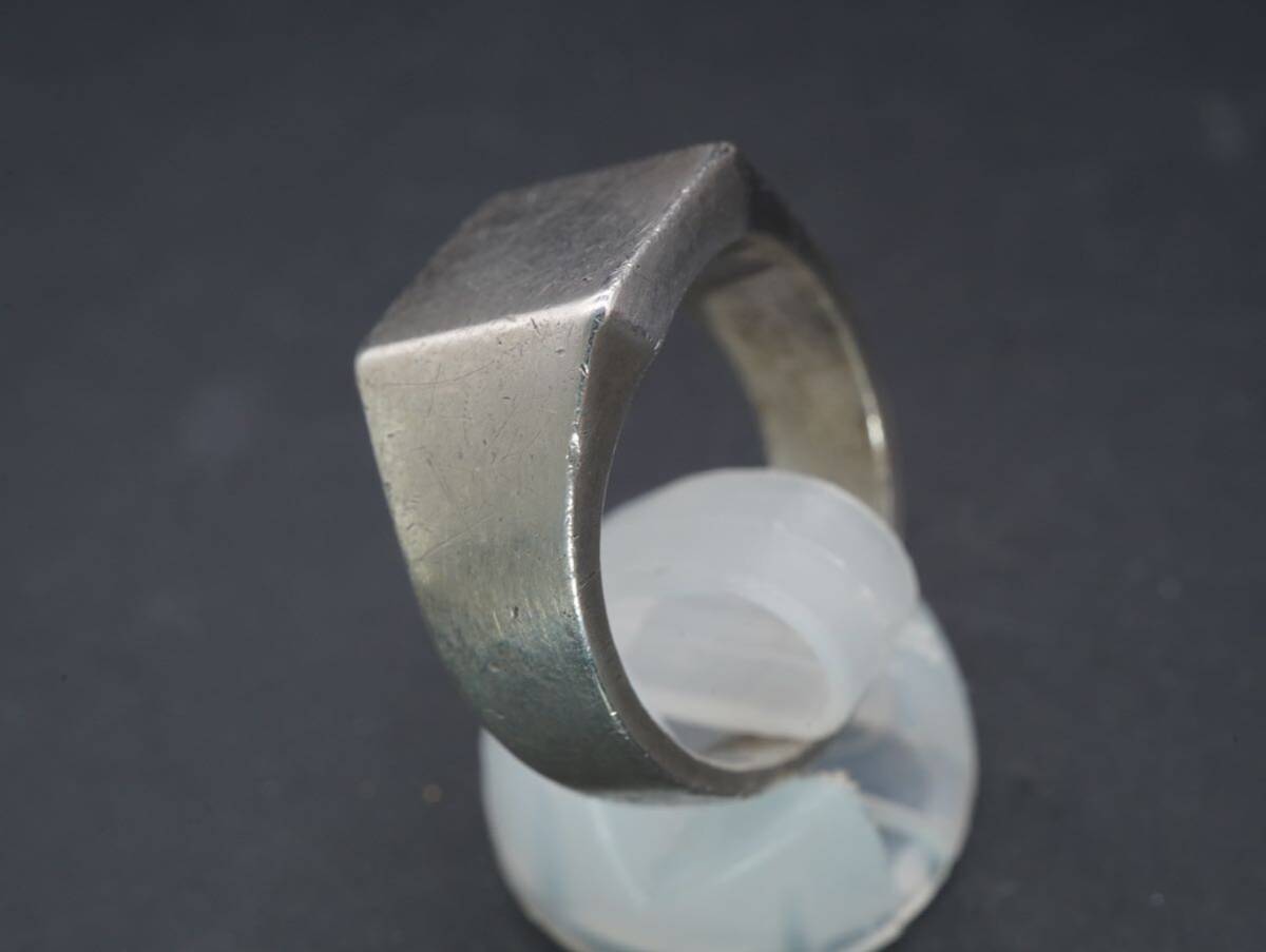 [1525]20 номер оригинальный серебряный SILVER серебряный печатка Vintage Vintage кольцо кольцо аксессуары TIA