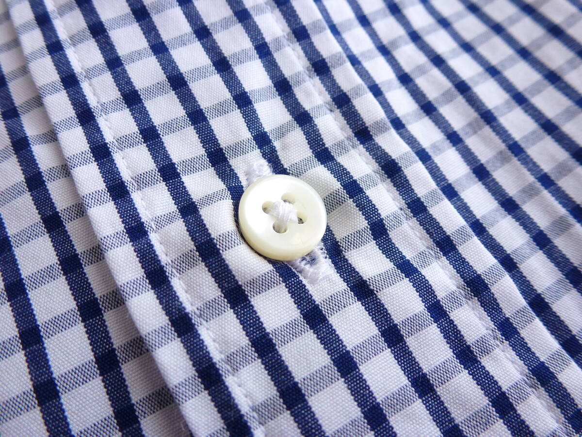 美品 Maker's Shirt 鎌倉 メーカーズシャツ鎌倉 ボタンダウンシャツ ギンガムチェック 38-82 即決あり！の画像7