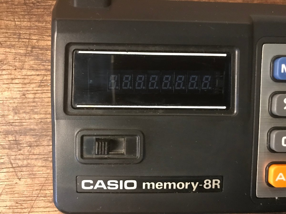 SS-3412# including carriage #CASIO memory-8R count machine calculator count office work store Y-811 retro antique 112g* junk /.AT.