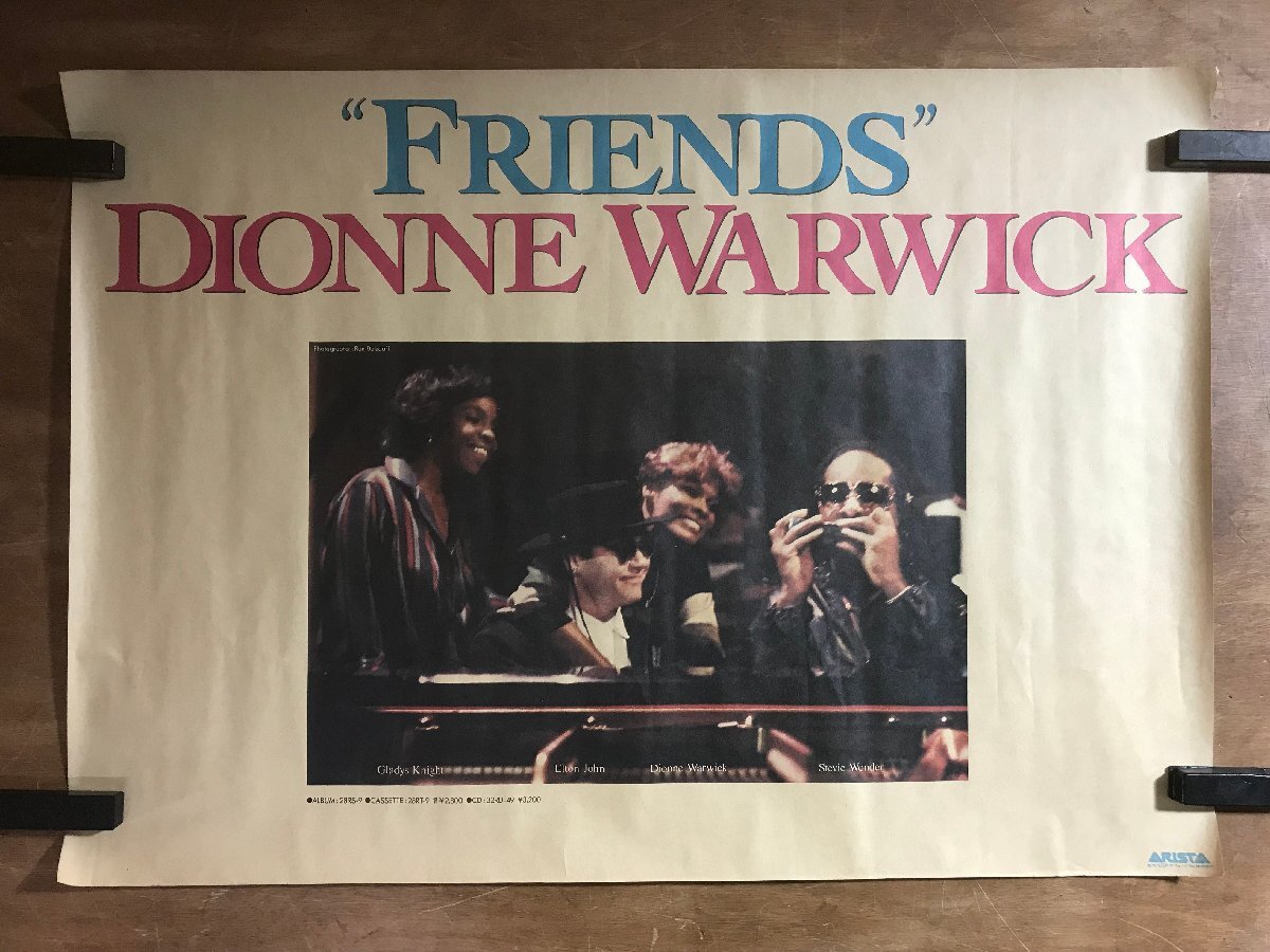 KK-6772 ■送料込■ ディオンヌ・ワーウィック Dionne Warwick FRIENDS 音楽 歌手 ポスター 印刷物 レトロ アンティーク /くMAら_画像1