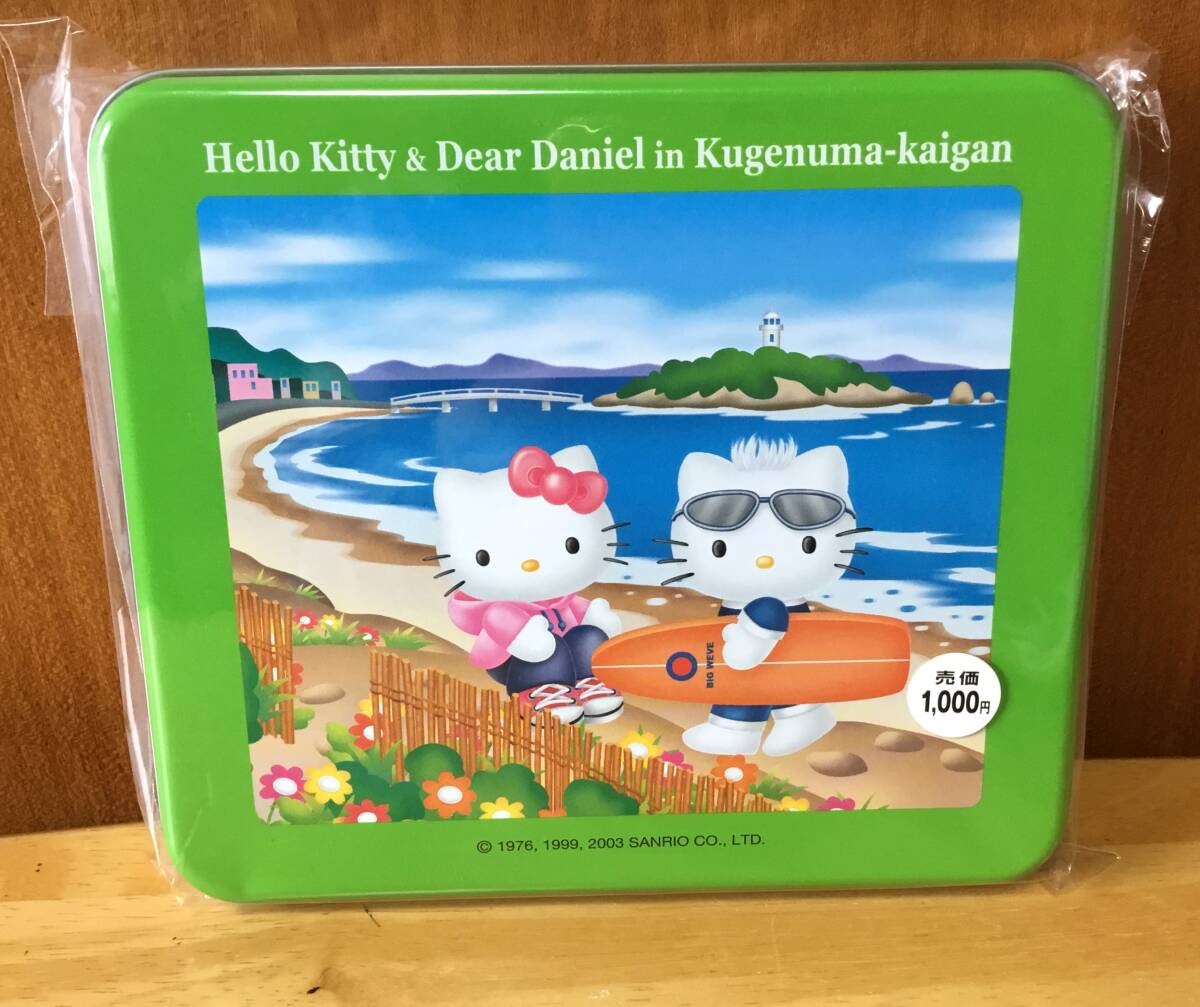 ご当地キティ☆キティ＆ダニエル 鵠沼海岸バージョン缶入りレターセット 郵便局限定発売品 2003年の画像8