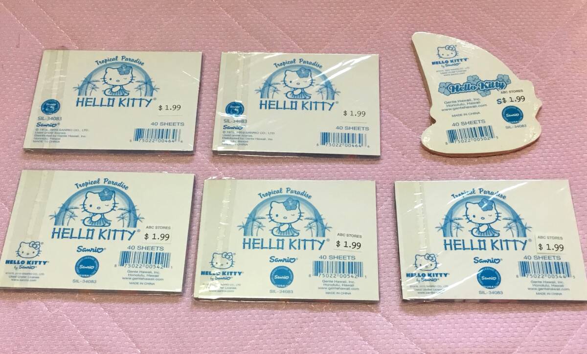 ハローキティ☆グアム・サイパン限定販売メモ 6冊セット 2009年 2010年の画像6
