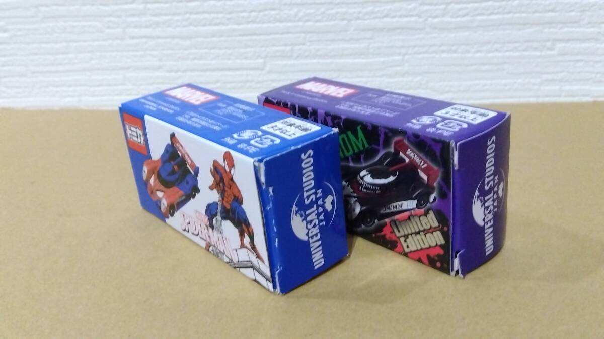 トミカ スパイダーマン VENOM ヴェノム 2種 USJ ユニバーサルスタジオジャパン限定 マーベル MARVEL の画像2