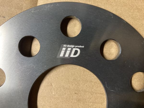 iiD IID 鍛造 スペーサー ワイトレ 5穴 PCD112 PCD100 厚さ5mm ハブ径約57.1mm AUDI VWの画像4