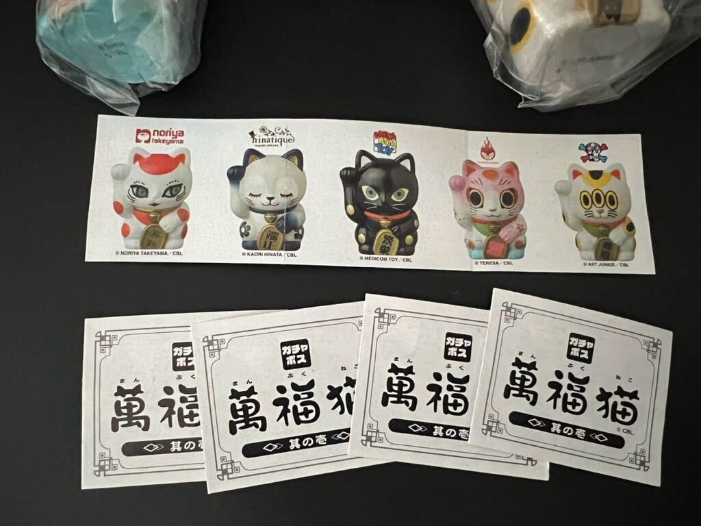 . luck cat ga tea pohs that . all 5 kind together 