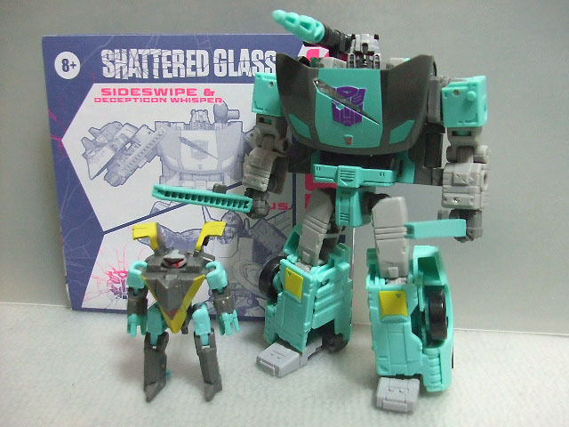 日本未発売 シャッタードグラス サイドスワイプ＆ウィスパー SHATTERED GLASS SIDESWIPE）マイクロン伝説ランページBOTCON シージ レガシーの画像1