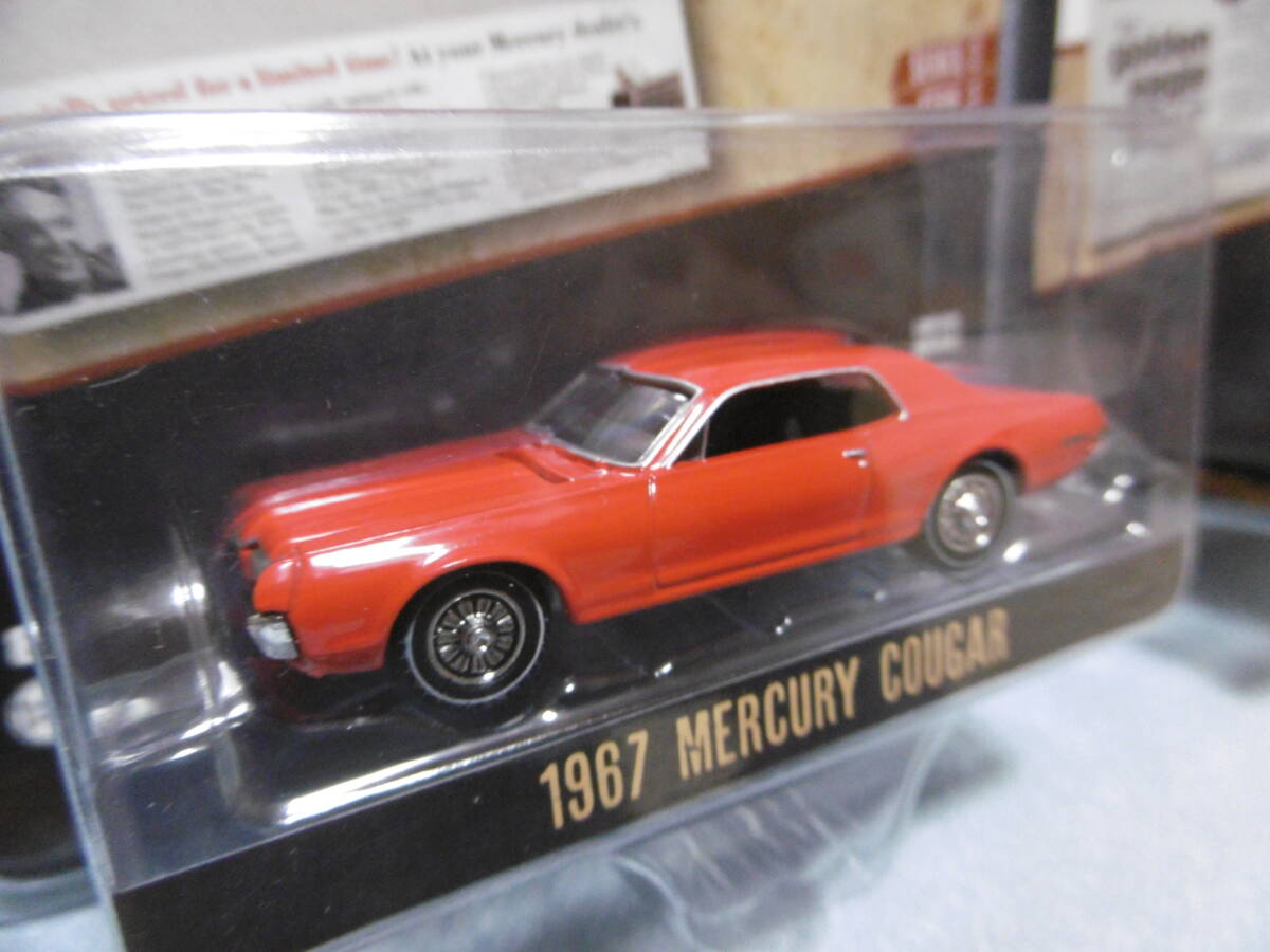 未開封未使用品 GREENLiGHT グリーンライト Vintage AD CARS 1967 MERCURY COUGAR & 1977 JEEP CJ-5 GOLDEN EAGLE 2台組の画像4