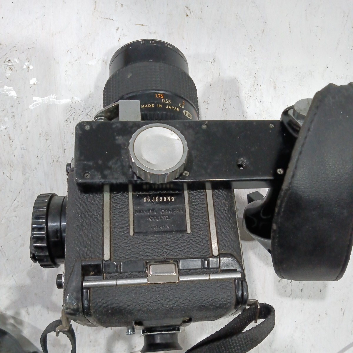 Mamiya マミヤ フィルムカメラ J53949 CAMERA m645 MAMIYA-SEKOR 1:2.8 f=55mm No.18595 日本製 ジャンク品 現状品 レトロ アンティーク