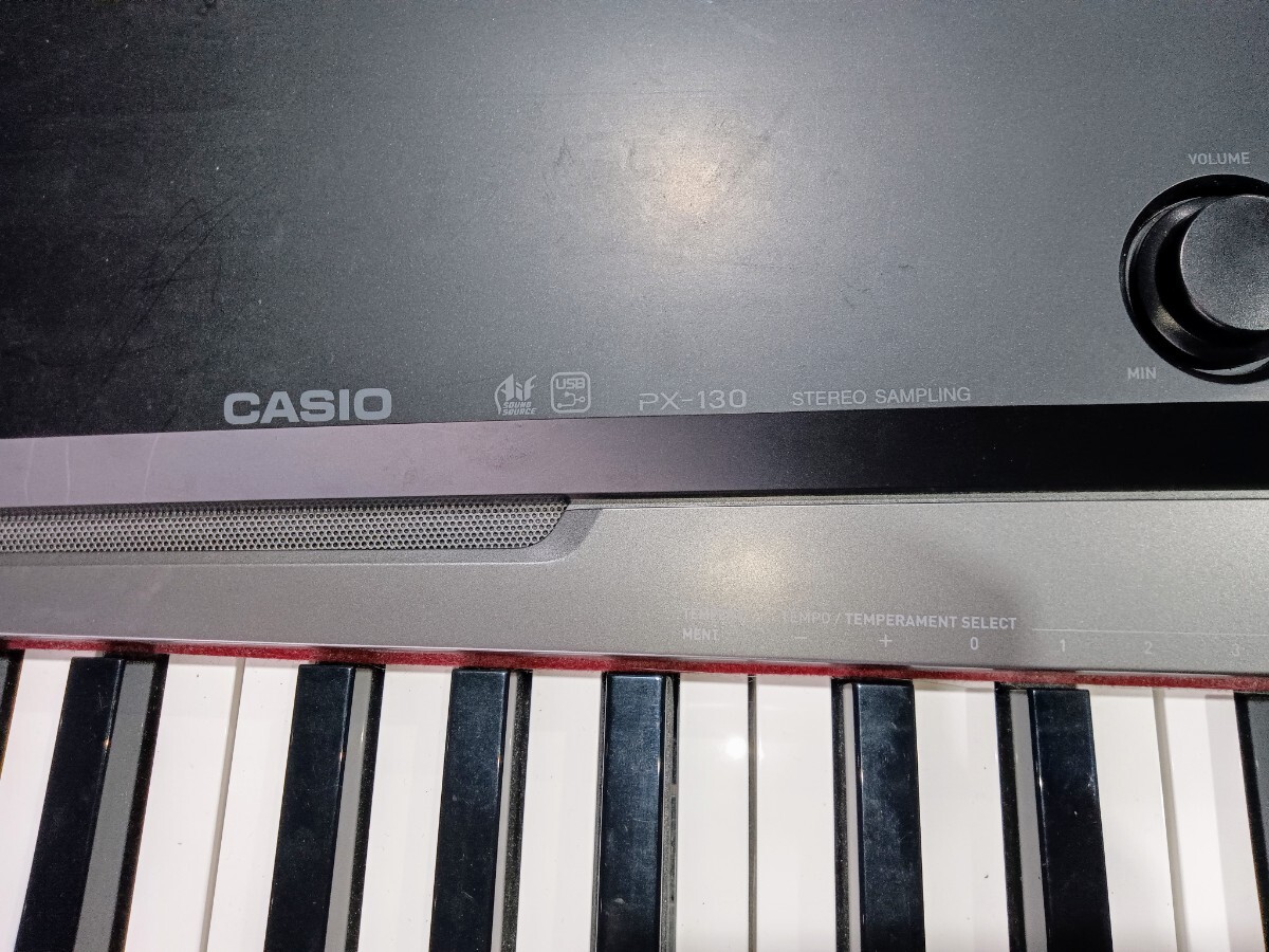 電子ピアノ CASIO カシオ Privia PX130 プリヴィア 88鍵盤 鍵盤楽器 ペダル キーボード 2010年製 動作確認済み 器材_画像2