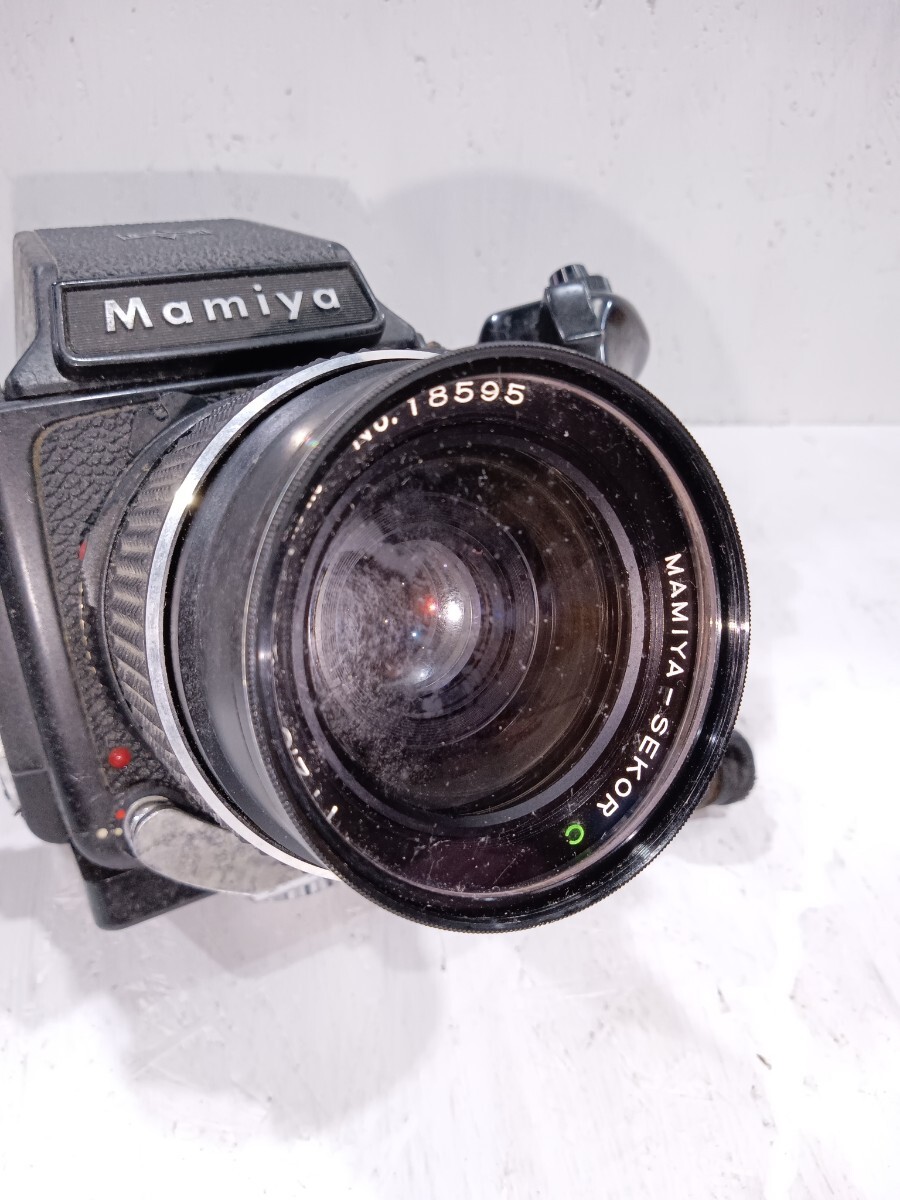 Mamiya マミヤ フィルムカメラ J53949 CAMERA m645 MAMIYA-SEKOR 1:2.8 f=55mm No.18595 日本製 ジャンク品 現状品 レトロ アンティーク