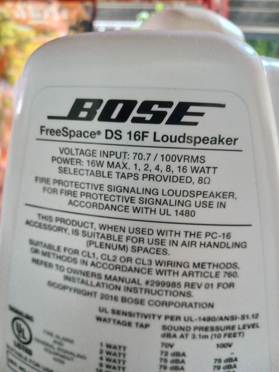 2個セット BOSE ボーズ FreeSpace DS 16F Loudspeaker 天井埋め込み型スピーカー 天吊りラウドスピーカーペア 動作確認済み