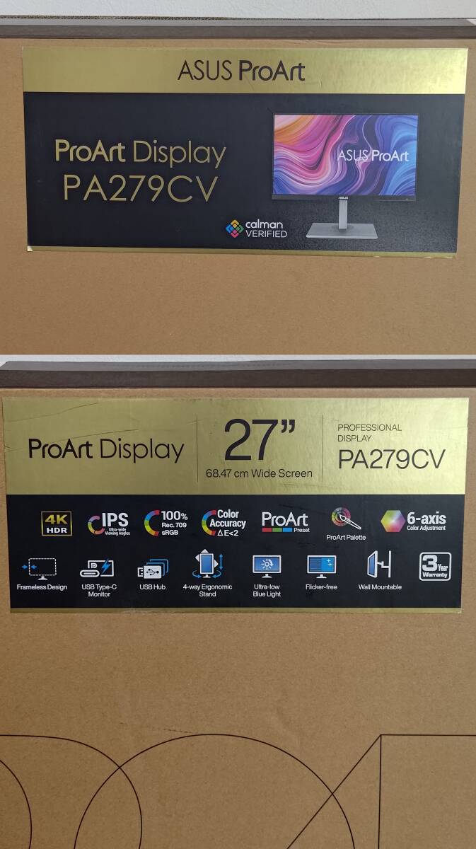 【送料無料】ASUS ProArtシリーズ 4K モニター 27インチ PA279CV 60Hz HDR sRGB IPSパネル ノングレア ディスプレイの画像9