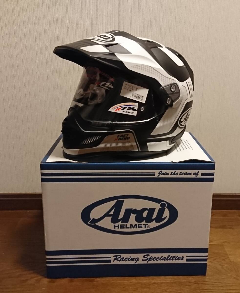 アライ ヘルメット ツアークロス3 ビジョン M（57・58cm) ヴィジョン 白 ARAI HELMETの画像1