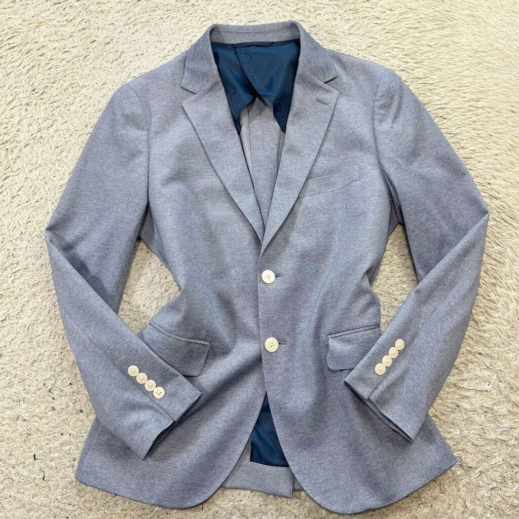  Beams Heart [ популярный . распределение цвета ]BEAMS HEART tailored jacket summer жакет ткань рисунок голубой 