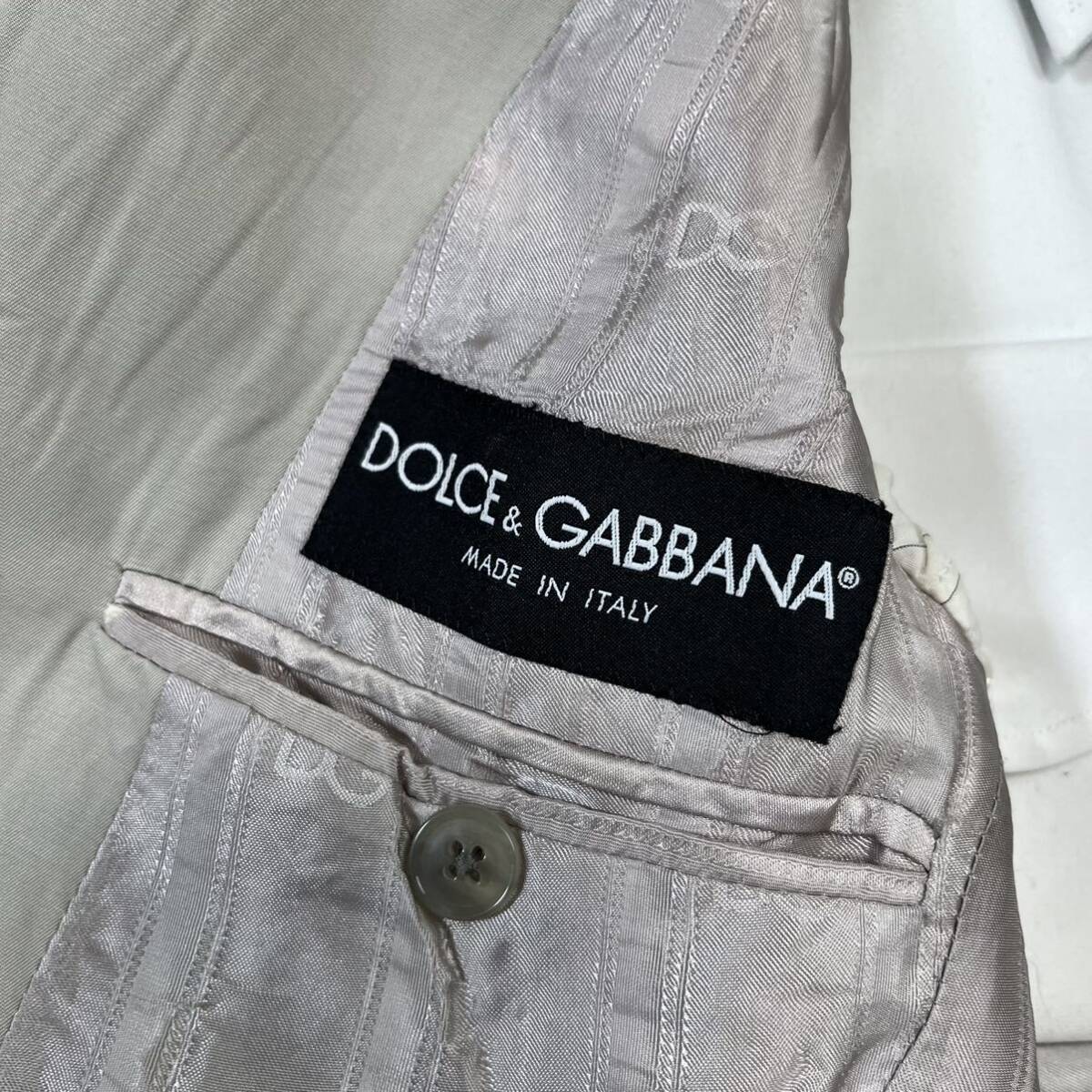 ドルチェアンドガッバーナ【最高級の逸品】DOLCE&GABBANA SOFT スーツ セットアップ テーラードジャケット ライトグレー M位の画像5