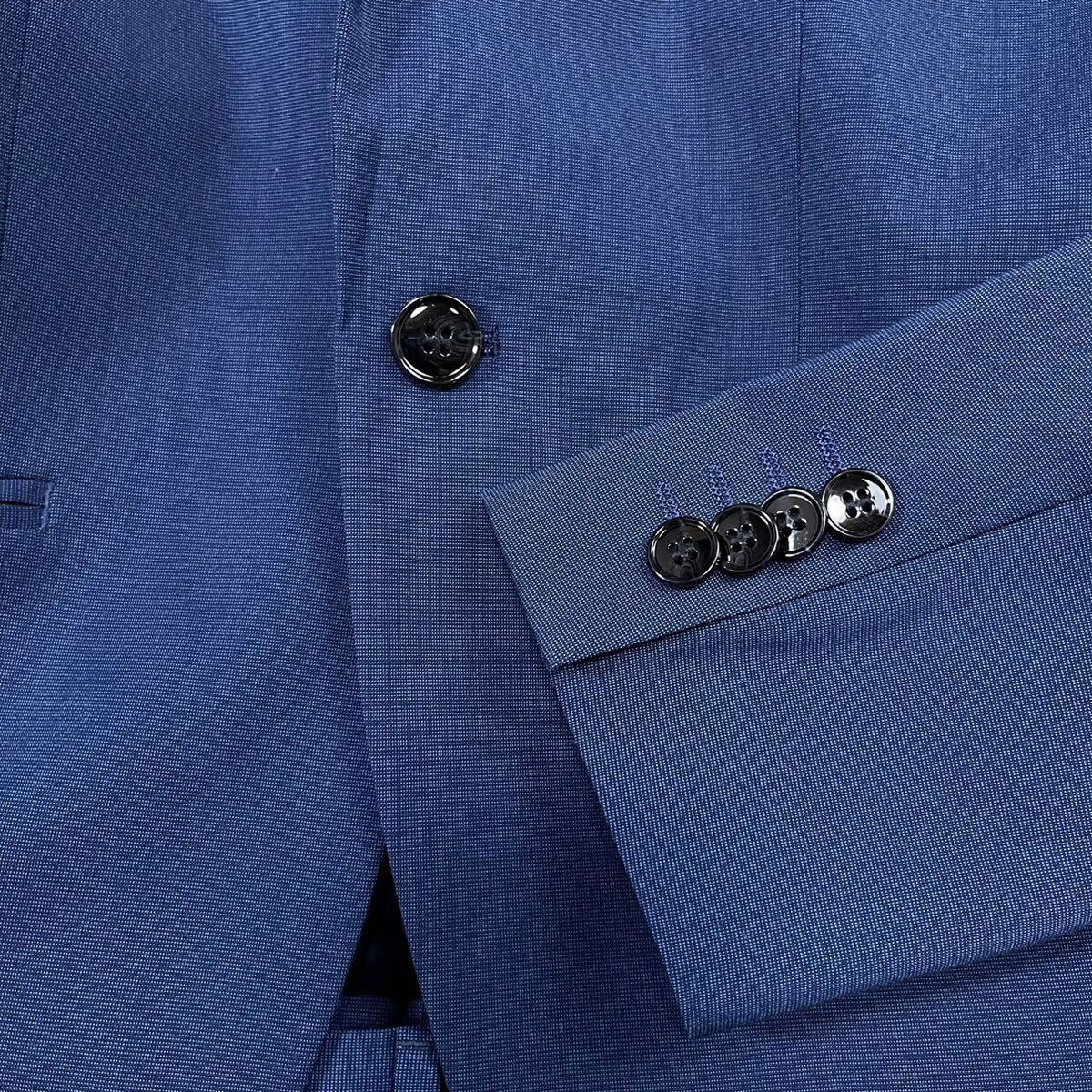 エイチアンドエム【鮮やかなブルー】H&M スーツ　セットアップ　テーラードジャケット　ブルー　青　M位_画像4
