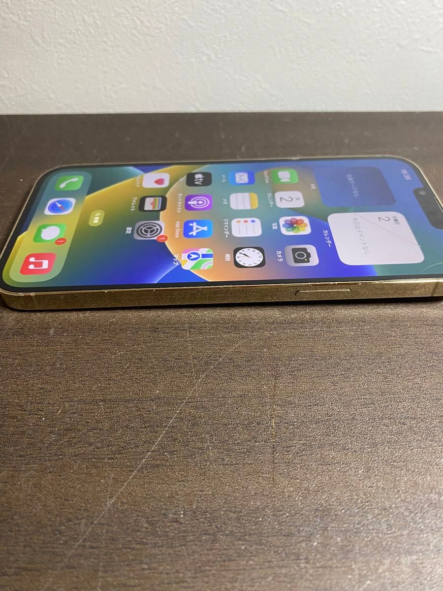 81456 iPhone 13ProMAX 256GB ゴールド　SIMフリー　ジャンク品　※本体のみ　　