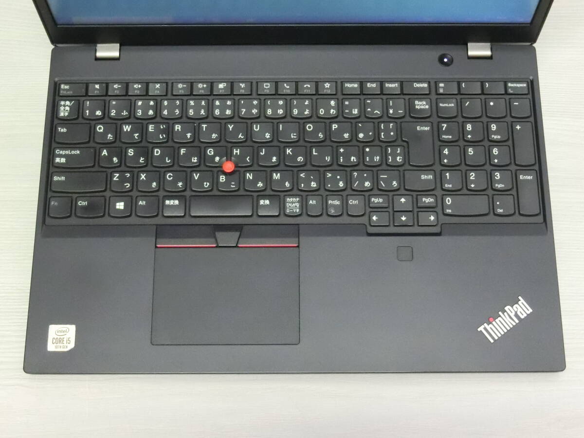 ◆◇AC無 Lenovo ThinkPad L15 Gen1 20U3000VJP Corei5-10210U/1.60GHz/SSD256GB/メモリ16GB/Windows10 Pro◇◆の画像6