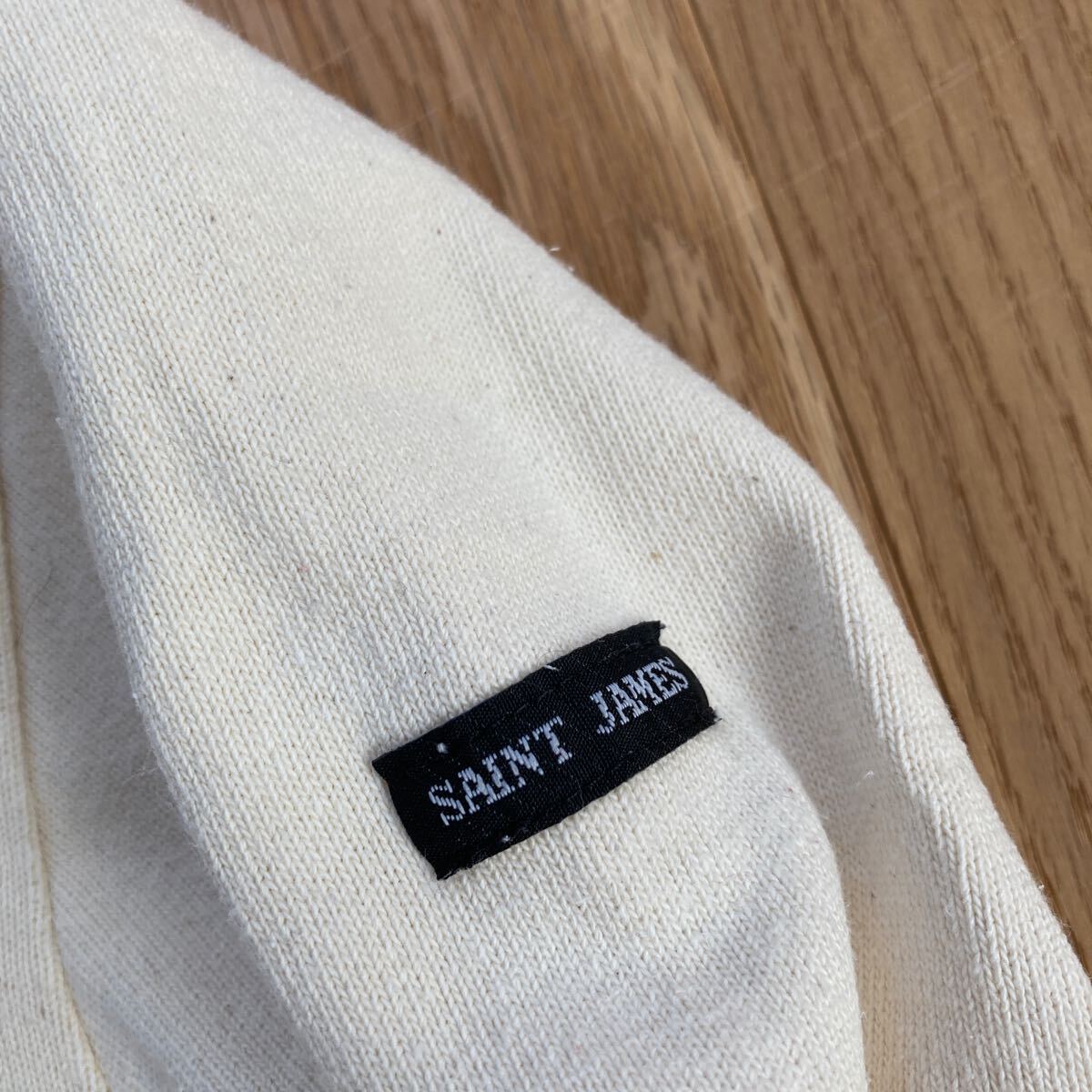 SAINT JAMES バスクシャツ T5 限定モデル 金刺繍 セントジェームス ウェッソン 無地 _画像4