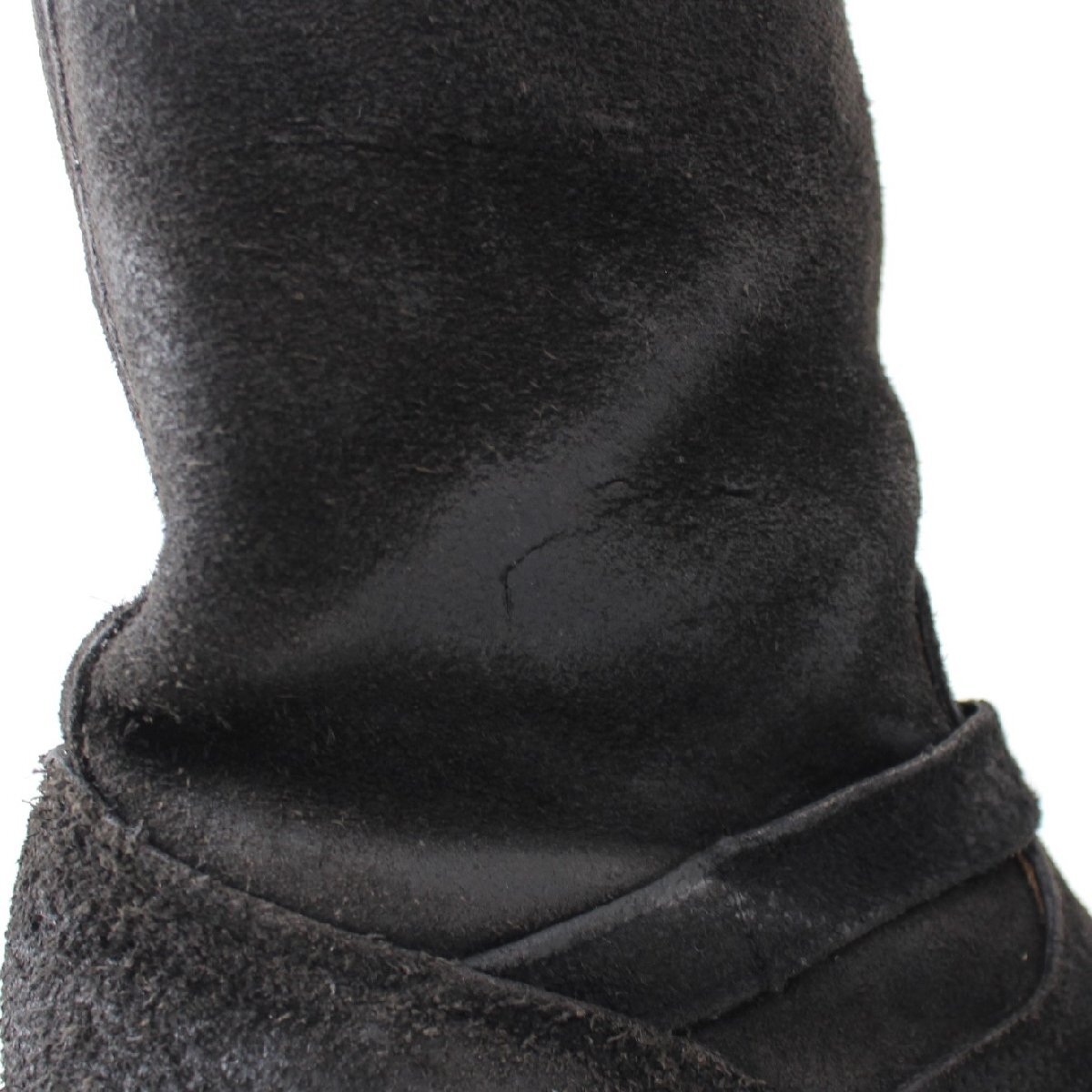  Chippewa 09s engineer boots 91069 rough out print black tag USA made steel tu black US8 1/2 E (w-5420317)