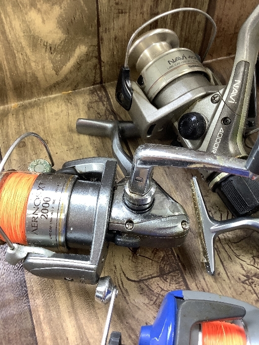 B2p SHIMANO.シマノ NAVI ナヴィ 4000R SELTIA 2000X PROX リール 釣り 現状品_画像2