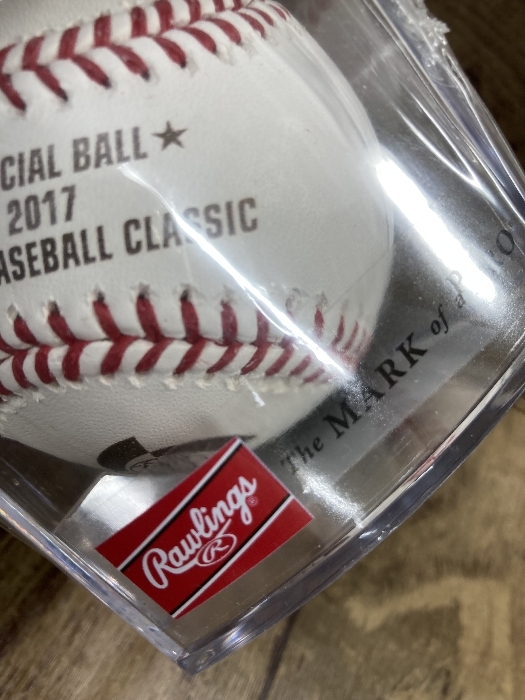 D2j Rowlings OFFICIAL GAME BALL ローリングス製 2017 WBC 公式ボール 公式球 ROWBC17-R 天然皮革製の画像3