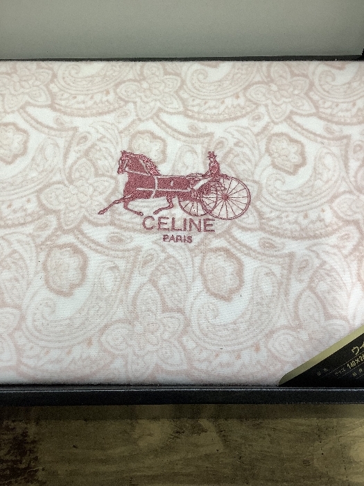 O2e CELINE ウィンターシーツ リベールBPS ピンク セリーヌ 未使用品 現状品 140×240_画像3