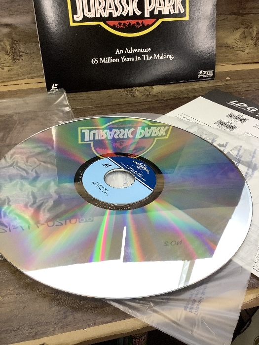 E3e JURASSICPARK ジュラシックパーク レーザーディスク PILF-1926 帯付き 再生未確認 現状品_画像4